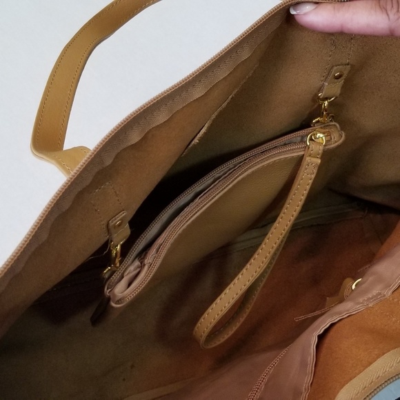 Joy Mangano Leather Tote - Picture 2 of 4